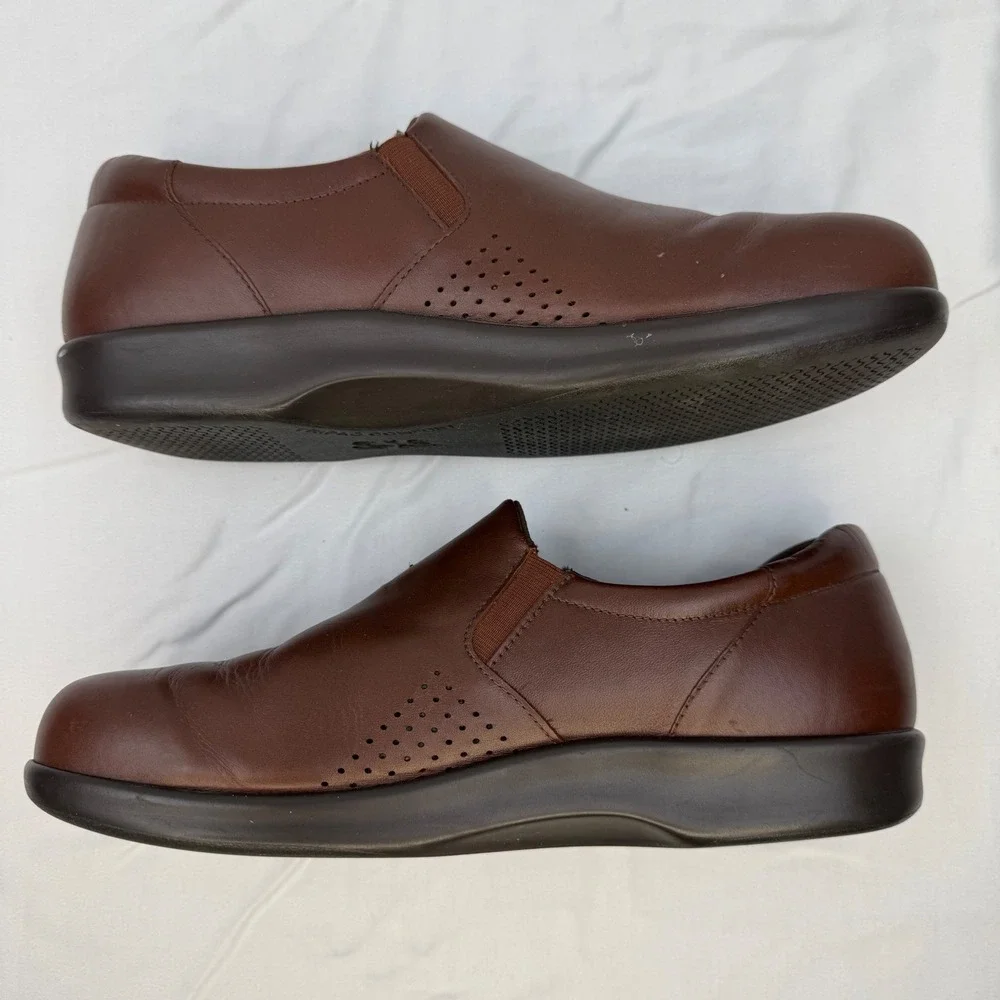SAS Tripad Comfort Brown Leather Slip On Loafers Mens Size 9 M Made in USA